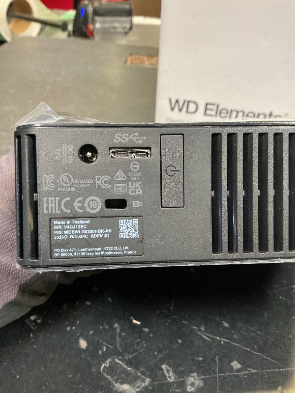 Photo 4 of WD 20TB Elements Desktop External Hard Drive USB 3.0