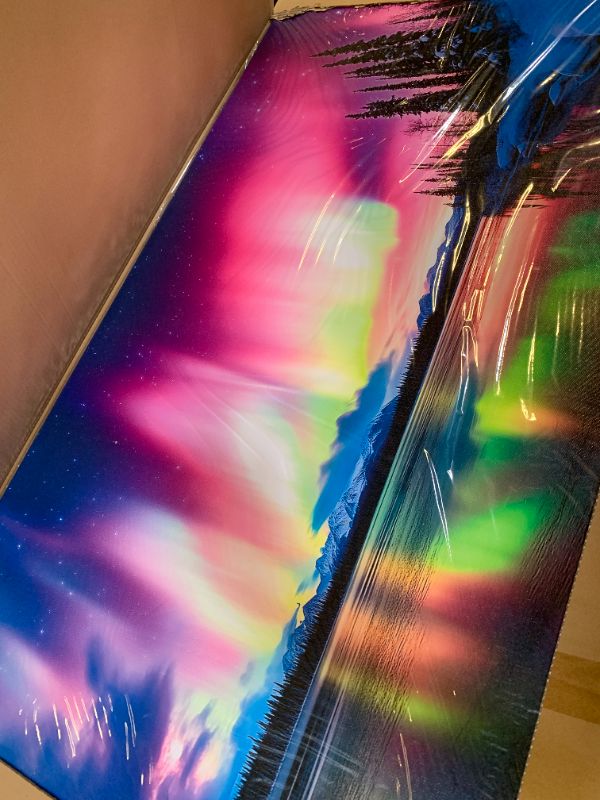 Photo 1 of SERIMINO Aurora Landscape Wall Art 29"x57"