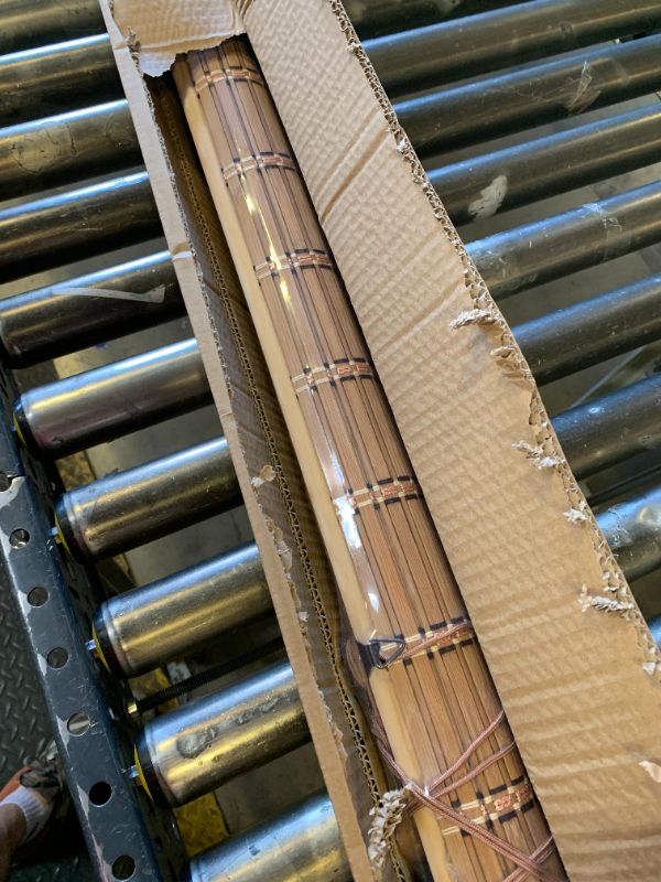 Photo 1 of IMSGVIFO Bamboo Roller Shades - 66x48 Inch Carbonized Color