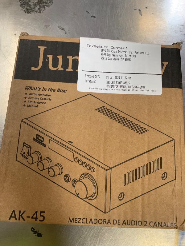 Photo 1 of Jumugdy AK45 Pro Home Stereo Audio Receivers & Amplifier,800W 2 Channel Wireless Bluetooth 5.0 Power Amplifier System, FM Radio, USB, SD Card, with Remote Control Home Theater Audio Stereo System