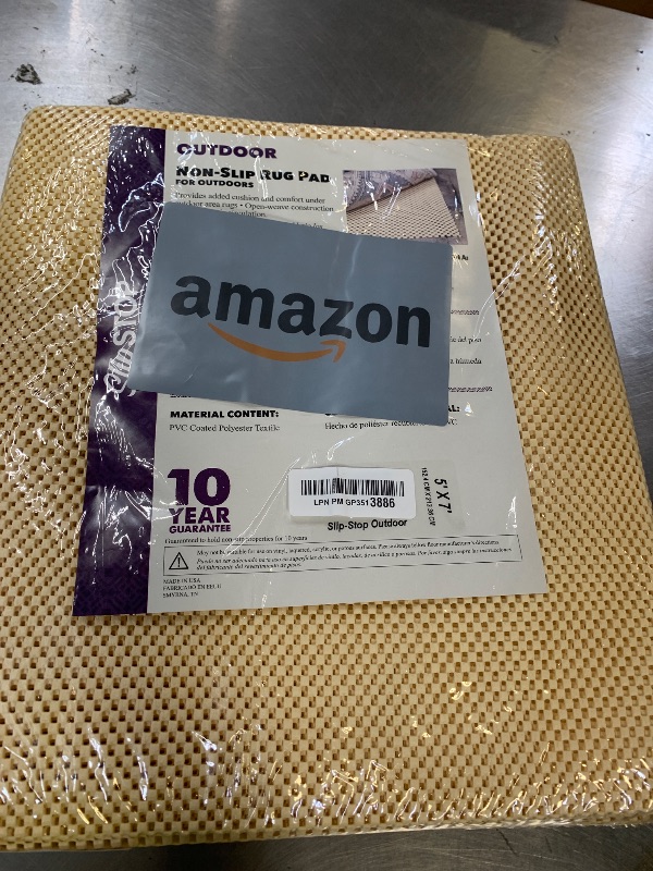 Photo 1 of Slip-Stop Super Grip Outdoor, 5 x 7 ft, Non-Slip Rug Pad for Hardwood Floors, USA-Made Outdoor Rug Pad Prevents Outdoor Rugs from Sliding