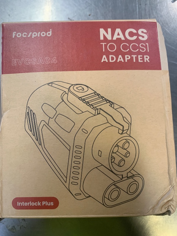 Photo 1 of FOCSPROD for NACS to CCS Adapter with Interlock, Max 500A 1000V Fast Charge for Tesla Supercharger Adapter, CCS1 Electric Vehicle Charger Compatible with Tesla Superchargers -UL 2252