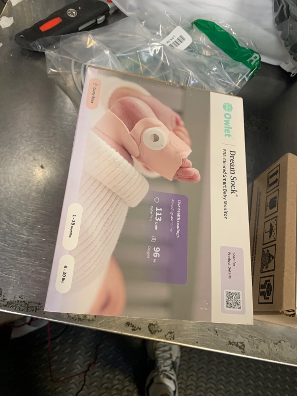 Photo 1 of Owlet Dream Sock Smart Baby Monitor - Dusty Rose