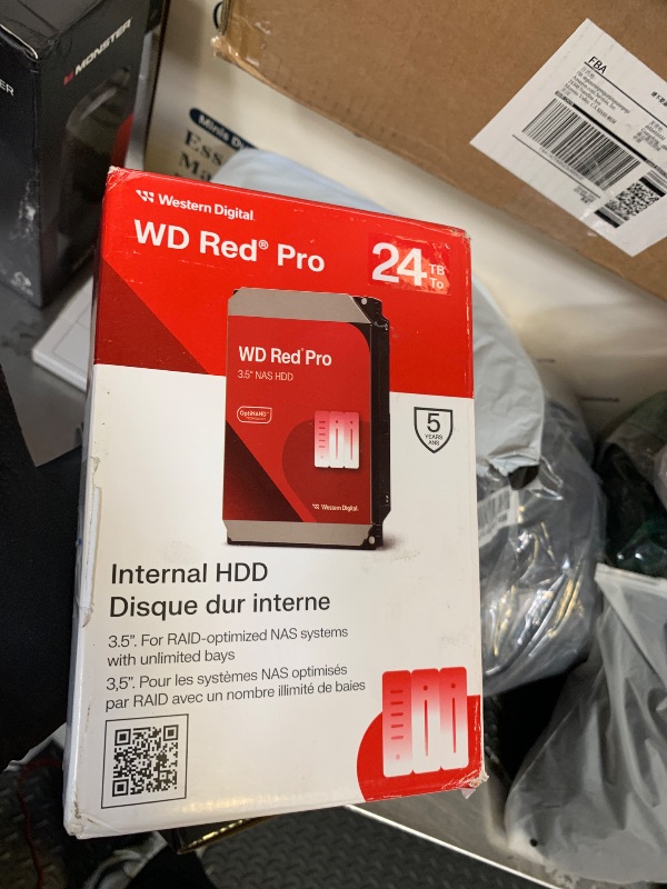 Photo 1 of Western Digital 24TB WD Red Pro NAS Internal Hard Drive