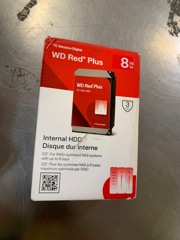 Photo 1 of Western Digital 8TB WD Red Plus NAS Internal Hard Drive