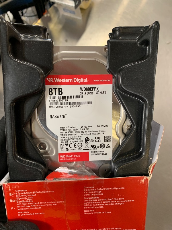 Photo 1 of Western Digital 8TB WD Red Plus NAS Internal Hard Drive