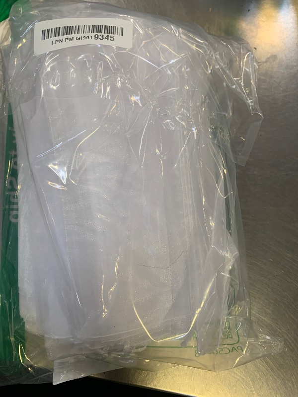Photo 1 of Crweety Organza Gift Bags 8x12 Inch White (25 Count)