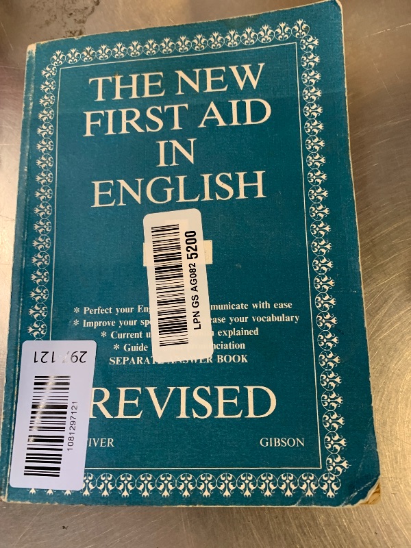 Photo 1 of The new first and in English 