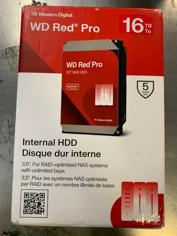 Photo 1 of Western Digital 16TB WD Red Pro NAS Internal Hard Drive