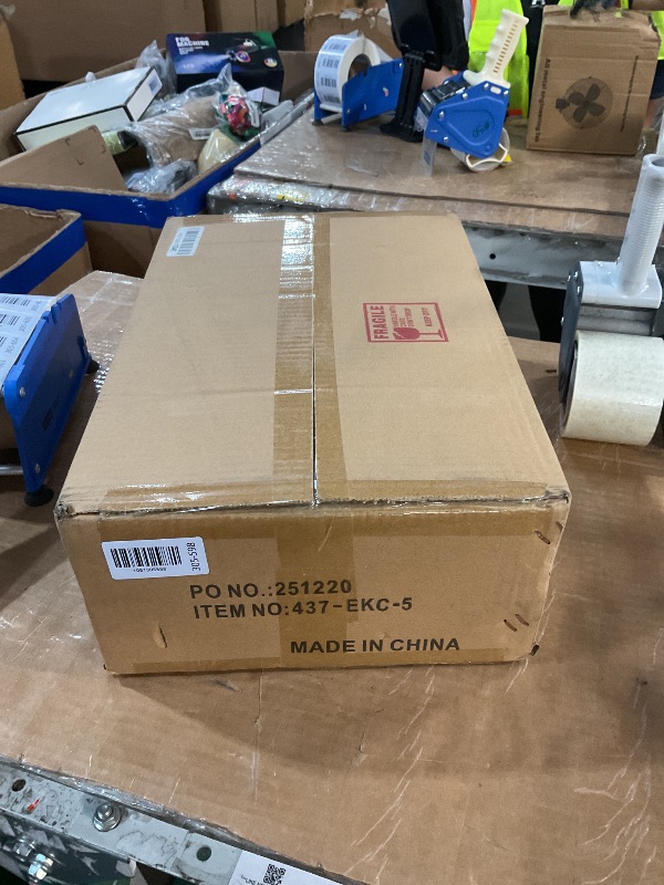 Photo 1 of *******factory sealed *******VILUXY Gold Semi-Flush Mount Ceiling Light Fixture with 24" Large White Fabric Drum Shade 5-Light for Bedroom Dining Room Entryway Round Ceiling Lamps