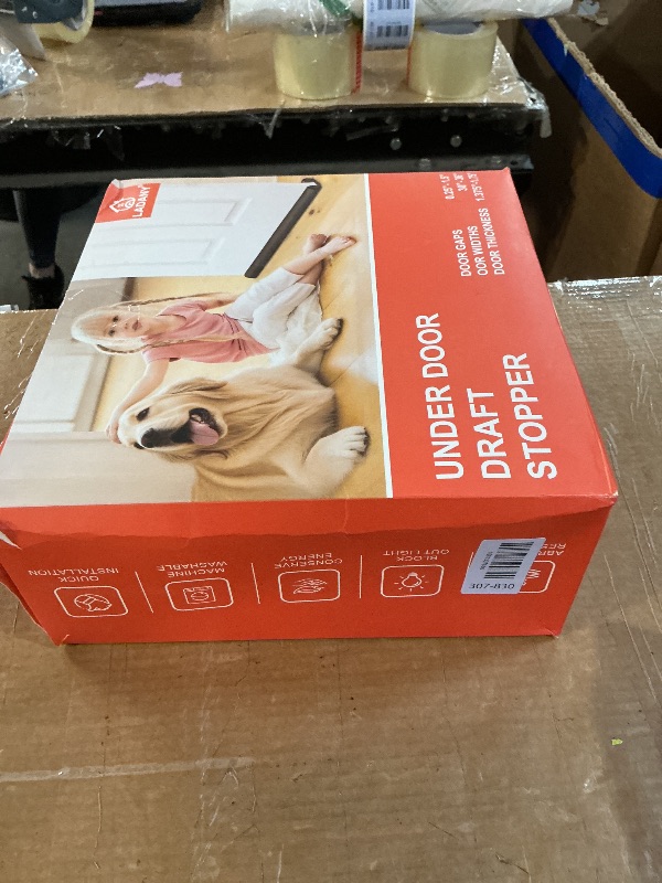 Photo 1 of (2 Pack) Under Door Draft Stopper, Draft Stopper for Bottom of Door, Adjustable 30-36 Inch Door Draft Blocker, Under Door Gap Filler, Easy Install Door Seal, Helps Reduce Drafts, Noise and Heat Loss