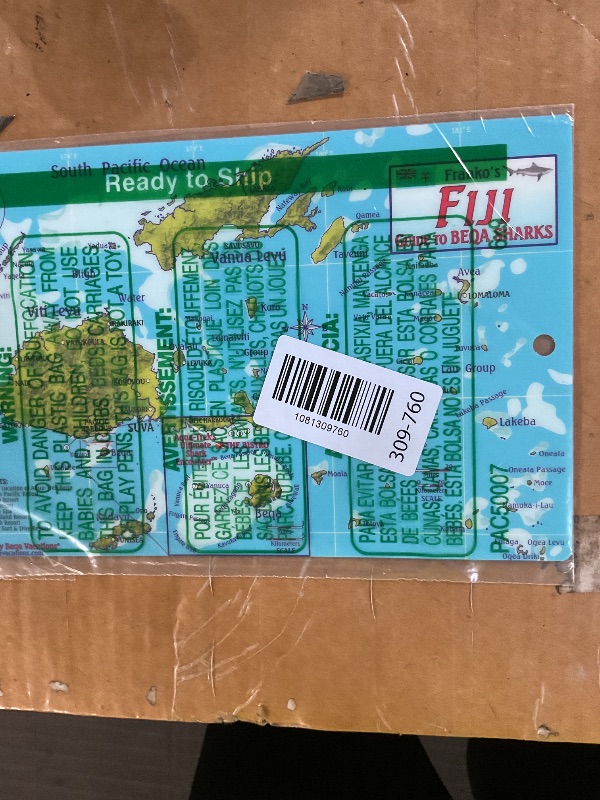 Photo 1 of ***STOCK IMAGE FOR REFERENCE***
Fiji Map & Guide to Beqa Sharks Franko Maps Laminated Fish Card