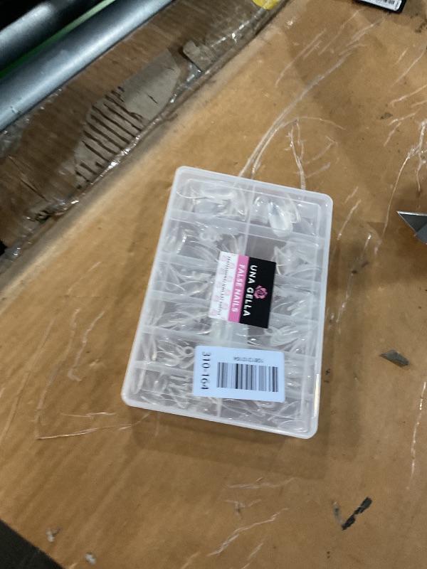 Photo 1 of ***LIKE NEW/OPEN BOX***
UNA GELLA Almond Nail Tips, 216pcs Pointed Almond Gel Nail Tips Pre-shape Half Matte Full Cover Clear Acrylic Soft Gel Fake Nails for Nail Extension Nail Art 12 Sizes
