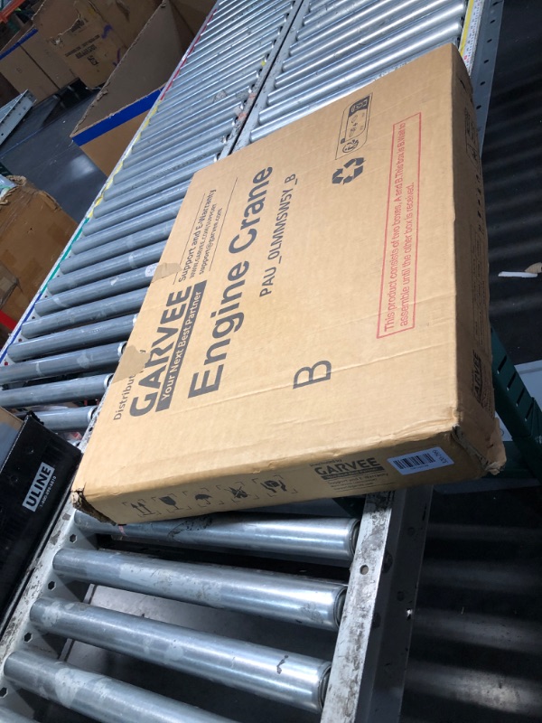 Photo 1 of ***PARTIAL SET - PRICE ADJUSTED*** 2 Ton Folding Hydraulic Engine Hoist with Load Leveler 4400 LBS Capacity Heavy Duty Cherry Picker 6 Swivel Wheels&Hydraulic Pump Adjustable Boom (0.5T-2T) for Garage Workshop Warehouse