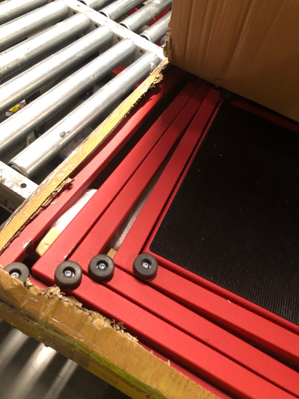 Photo 1 of ***DAMAGED - SEE NOTES/PICTURES*** PeakPursuit 12/18/24/30 Inch Metal Plyo Box, Plyometric Jumping Box Set with Anti-Slip Surface for Workout Home Gym,Single and Set,Red