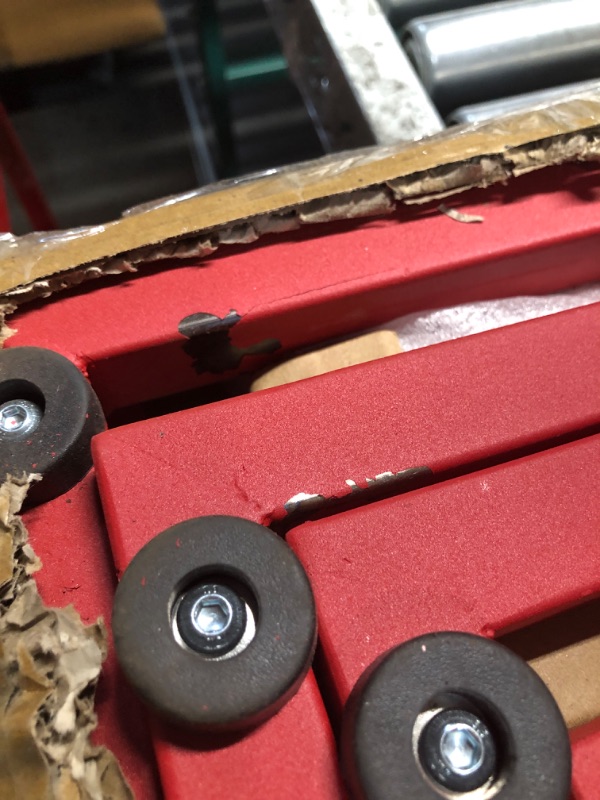 Photo 1 of ***DAMAGED - SEE NOTES/PICTURES*** PeakPursuit 12/18/24/30 Inch Metal Plyo Box, Plyometric Jumping Box Set with Anti-Slip Surface for Workout Home Gym,Single and Set,Red
