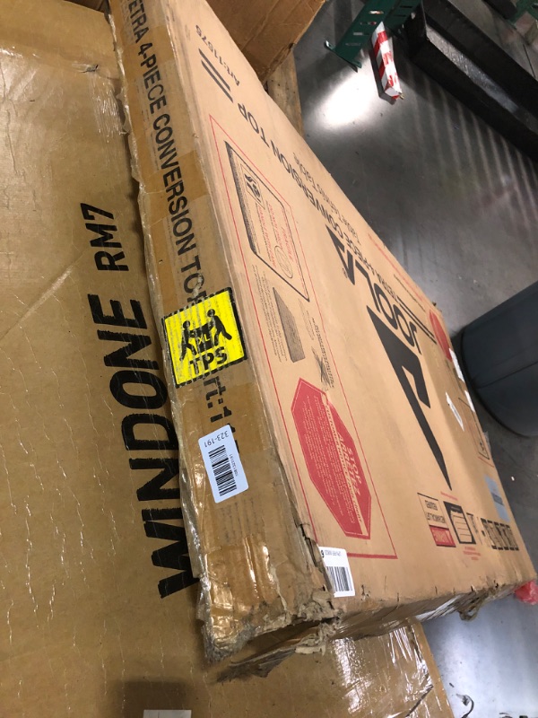 View 3 of ***TRUCK/TRAILER PICKUP ONLY*** JOOLA Tetra - 4 Piece Ping Pong Table Top for Pool Table - Includes Ping Pong Net Set - Full Size Table Tennis Conversion Top for Billiard Tables - Easy Assembly & Compact Storage - Incl. Foam Backing