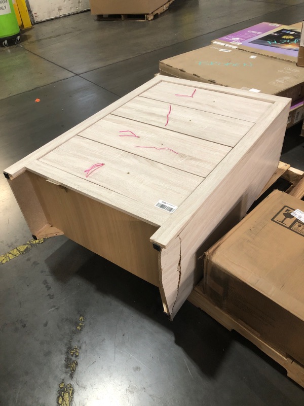 Photo 1 of ***DAMAGED - SEE PICTURES*** Coaster Home Furnishings Brantford Farmhouse Wood 4-Drawer Bedroom Chest of Drawers Chiffonier Clothing Storage Cabinet Bedroom Armoire Tall Dresser Organizer Unit Coastal White 207055