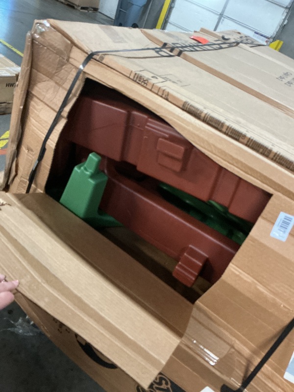 Photo 1 of ***OPENED FOR INSPECTION** Step2 Clubhouse Climber Playset for Kids, Jungle Gym with Elevated Playhouse, Outdoor Backyard Playground Set, Two Toddler Slides, Ages 2 to 6 Years Old