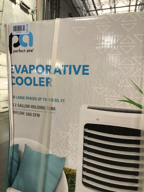 Photo 1 of ***FACTORY SEALED***Perfect Aire 560 CFM Portable Evaporative Cooler for Hot/Dry Climates, Indoor Fan Powered Swamp Cooler for Garage, Warehouse, Medium Rooms up to 500 square feet