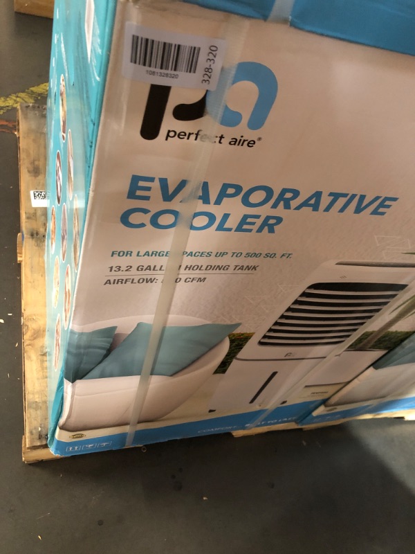 Photo 1 of ***FACTORY SEALED***Perfect Aire 560 CFM Portable Evaporative Cooler for Hot/Dry Climates, Indoor Fan Powered Swamp Cooler for Garage, Warehouse, Medium Rooms up to 500 square feet