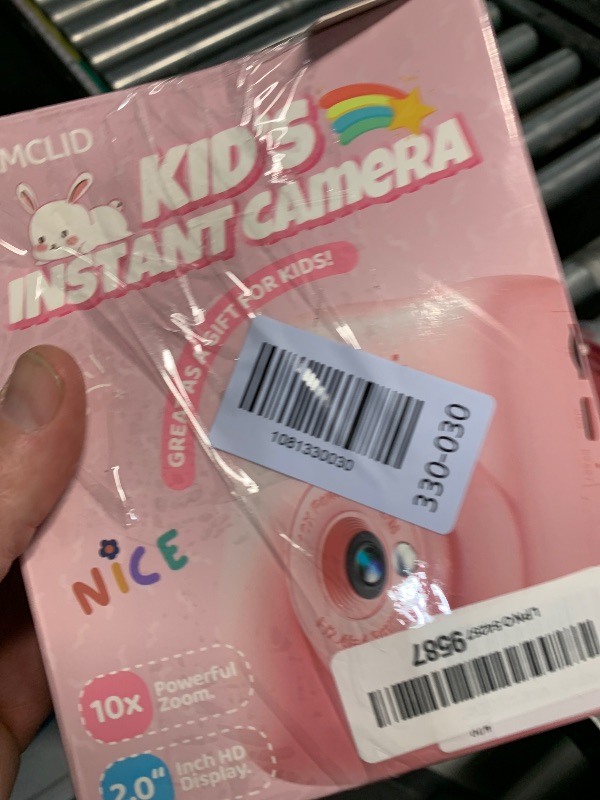Photo 1 of ***SD Card missing***CAMCLID Kids Camera Instant Print, 1080P HD Kids Instant Camera with 32G Card & 3 Rolls Print Paper, Portable Toddler Toy, Christmas Birthday Gifts for Boys Girls Age 3-12 (Purple)