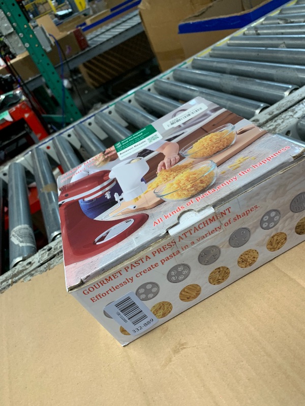 Photo 1 of ***MISSING PARTS***
Pasta Maker Attachment for KitchenAid Stand Mixer, 7 Interchangeable Pasta Plates, Makes Spaghetti, Fusilli, Macaroni, Bucatini & Rigatoni, New Buckle Design Pasta Press with Storage Case by Fedowal