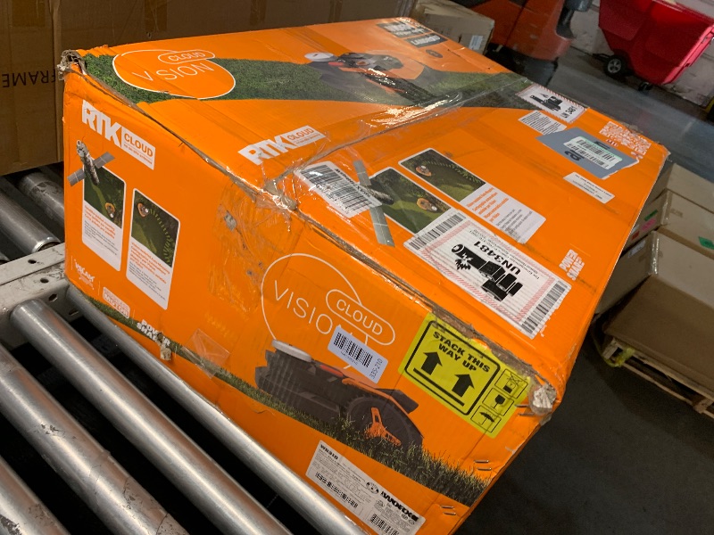 Photo 1 of *** LOCKED *** WORX Landroid Vision Cloud Robot Lawn Mower, No Perimeter Wire Robot Mower for 1/4 Acre, AI Obstacle Avoidance and RTK Cloud Navigation, 30% Slope, Auto Mapping, App Control, WR310
