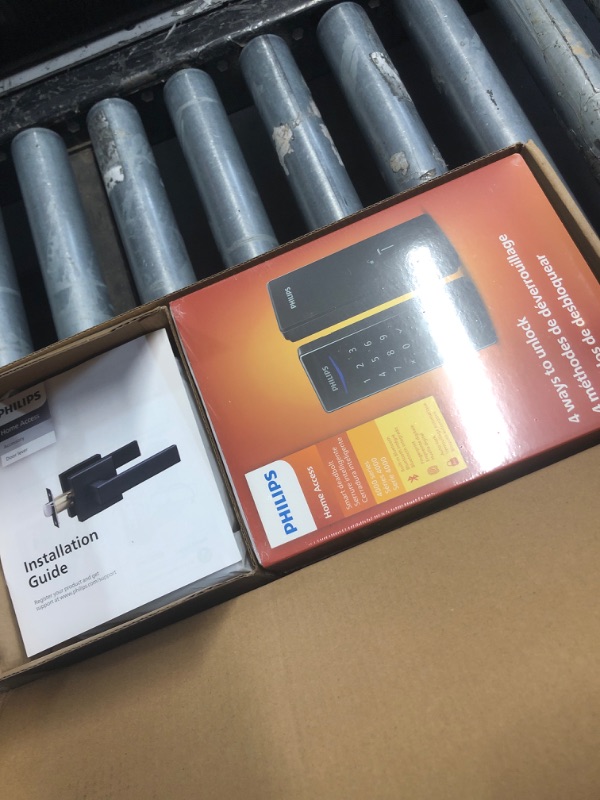 Photo 1 of ***FACTORY SEALED ***Philips Smart Lock with Handles, Keyless Entry Door Lock Set, Keypad Door Lock with 2 Level Handles, Digital Keypad Deadbolt for Front Door, App Fingerprint PIN Code Unlocking, Auto Locking