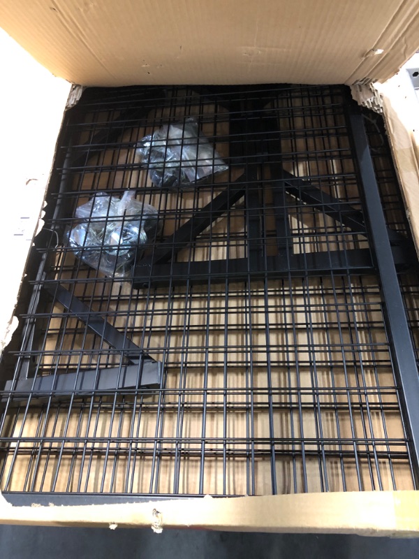 Photo 1 of ***FACTORY SEALED - OPENED FOR INSPECTION***  NectaCol 2 Packs 3'x 6' Two-Double Gridwall Panel Display Racks with Sturdy T-Base, Black Grid Wall Panels Display Stand, Display Rack Craft Show, Art Display Stand