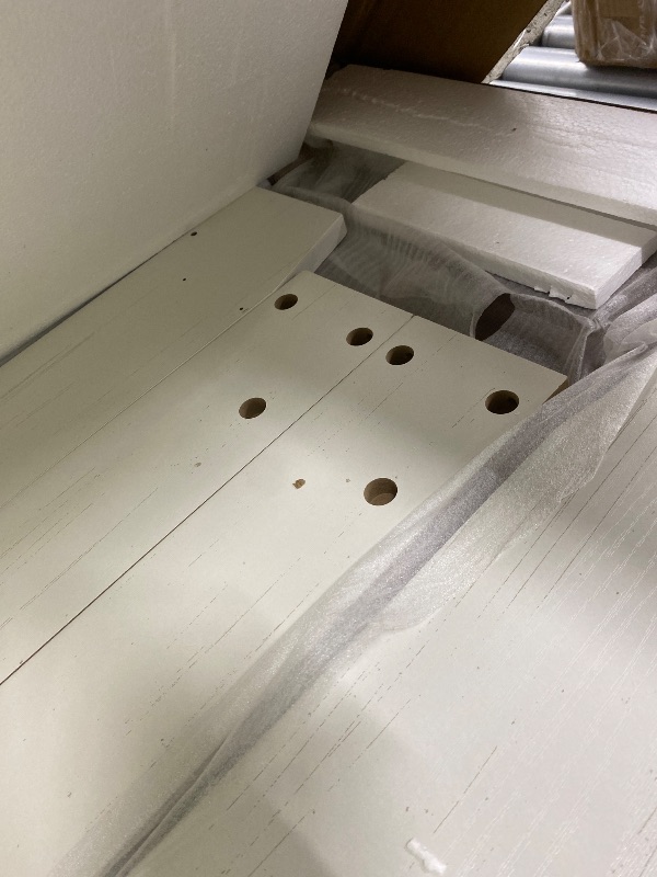 Photo 1 of **Missing pieces, broken parts, incomplete***Garvee Full Size Beige Corduroy Upholstered Platform Bed Frame With USB Charging Station Adjustable Storage Headboard Wooden Slats Support No Box Spring Needed Easy Assembly