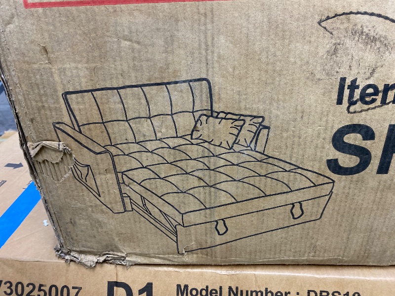 Photo 1 of ***PHOTO AND DESCRIPTION FOR REFERENCE ONLY***Multi-Functional Pull-Out Sofa Bed , Storage Armrests, Solid Wood Frame – Ideal for Small Spaces, Easy Assembly