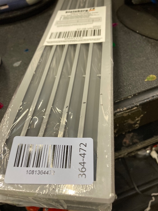 View 2 of 1 Set - Two-Sided Door Vent Cover 17.7x3.6 inch with Screws - Gray Plastic Ventilation Grille - Door Vents for Interior Doors - Door Louver Vent - Door Return Air Vent with Screws, by Steinberg14