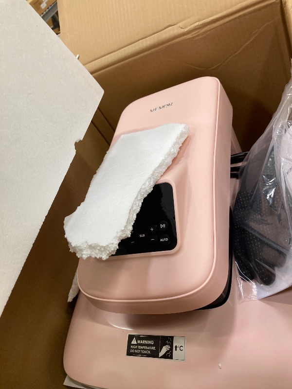 View 2 of **PARTS ONLY***VEVOR Auto Heat Press Machine, 15 x 15 inch, T-Shirt Press Machine with Auto Release and Adjustable Pressure, Digital Display, Rapid Heating, for Sublimation, Vinyl, Heat Transfer Projects, Pink