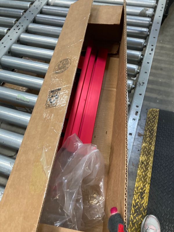 Photo 1 of ***MISSING PIECE -SELLING AS PART ONLY***JCFANTS Aluminum Table Saw Precision Miter Gauge Works w/Table Saws, Band Saw and Router Table, Includes Multi T–Track Fence w/Scale, T-track Flip Stop(Red)LPNNK5WW2KTDD