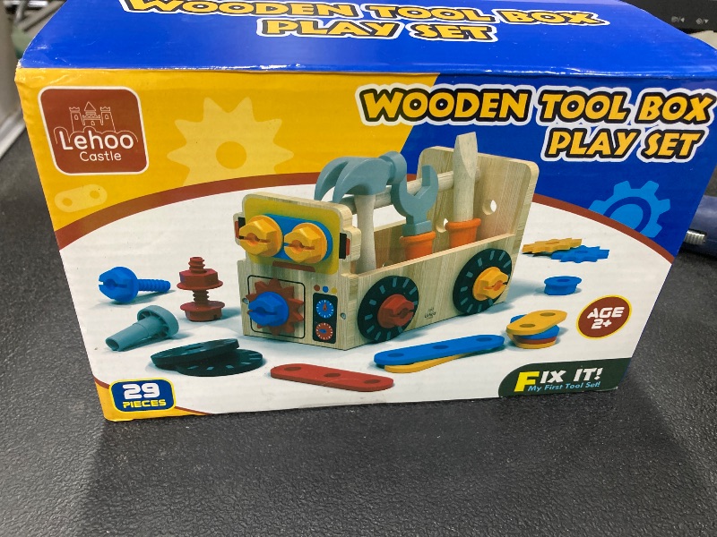 Photo 1 of **MISSING PARTS**
Montessori Kids Tool Set, Wooden Toddler Tool Bench Educational Toys for Ages 2-4, 2 Year Old Boy Gift for Birthday Christmas, STEM Pretend Play Tool Box, Learning Developmental Construction Toys