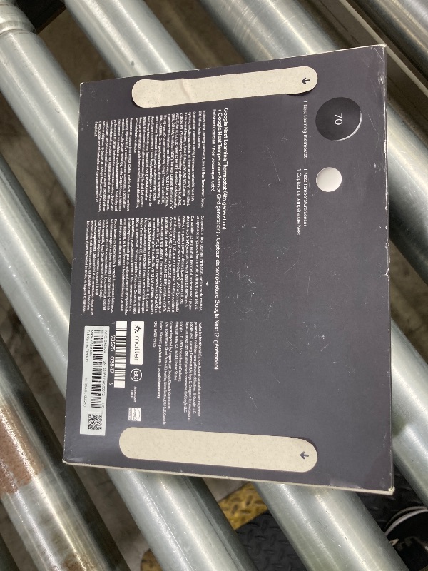Photo 1 of **Factory Sealed***Google Nest Learning Thermostat (4th gen) + Nest Temperature Sensor (2nd gen) - Obsidian