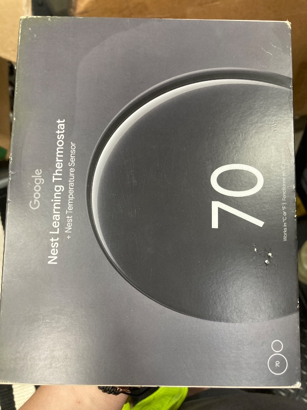 Photo 1 of **Factory Sealed***Google Nest Learning Thermostat (4th gen) + Nest Temperature Sensor (2nd gen) - Obsidian