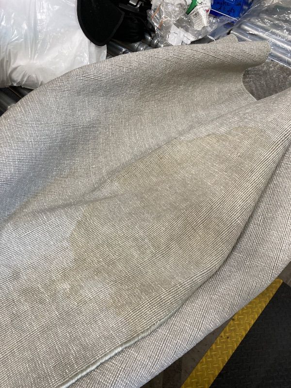 Photo 1 of ***DAMAGED -SLIGHT STAIN -CLEANING NEEDED -SELLING AS IS *** Solo Rugs Chevelle Contemporary Modern Hand Loomed Area Rug, Charcoal, 5' x 8'