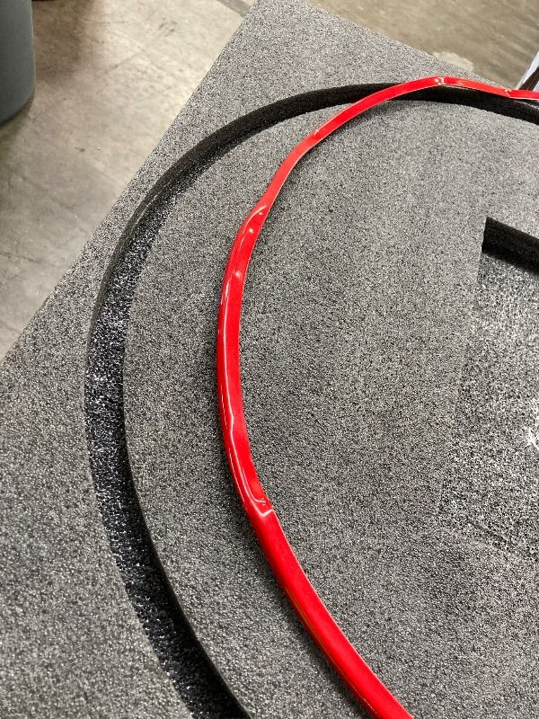 Photo 1 of ***THERE IS ONLY 1 IN THE BOX*** EVOOOR Automotive Alloy Wheel Rim Protector - Covering The Entire Rim of The Wheel hub - Strips for Curb Rash Prevention - Set of 4 Rim Protector Easy to Install(20'',Red)***THERE IS ONLY 1 IN THE BOX***
