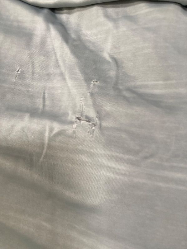 Photo 1 of ***DAMAGE -SMALL SNAG/TEAR -SELLING AS IS *** SLEEP ZONE Cooling Blankets for Hot Sleepers, Summer Blanket Thin Lightweight for Bed Couch, Arc-Chill Q-Max 0.5 Cooling Blanket Queen Size on Night Sweats (Dark Grey Stripe, 90''x90'')