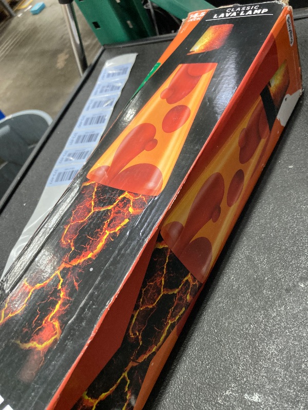 View 2 of ***Missing cap and bulb***The Original Lava® Lamp - 14.5" Volcanic Crags - Classic Liquid Motion Lamp - Red Wax and Orange Liquid - #2078 (Amazon Exclusive)***Missing cap and bulb***