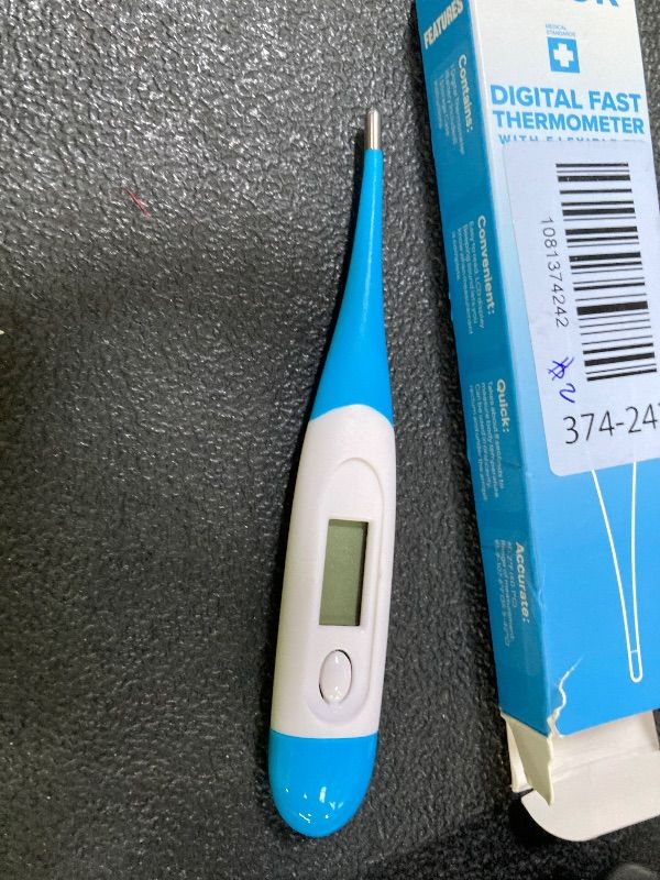 Photo 1 of ***CASE MISSING***Thermometer for Adults and Kids with 8 Seconds Fast Accurate Reading, Acctrate & Safe-Baby Thermometer for Oral, Rectal or Under Arm Use, Large LCD Display with Fever Alarm***CASE MISSING***