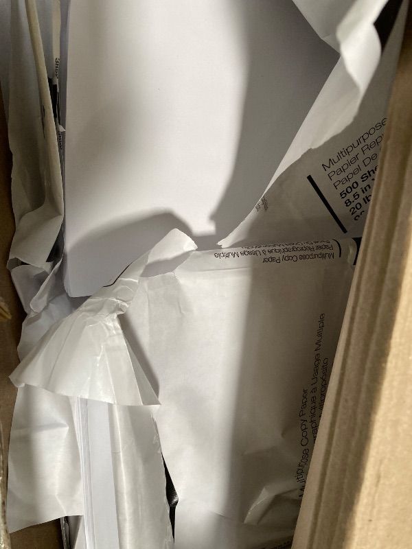 Photo 1 of **OPENED DAMAGED PACKAGES/MISSING PARTS*** Amazon Basics Multipurpose Copy Printer Paper, 20 lb, 8.5 x 11 Inches, 10 Reams (5,000 Sheets), 92 Bright White