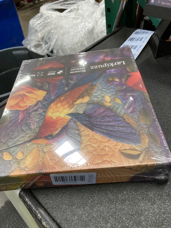 Photo 1 of ***FACTORY SEALED***Hummingbird Puzzles for Adults 1000 Pieces, Larkipuzz Bird Patchwork Puzzle Embroidery, Unique Vintage Quilting Flower Jigsaw Puzzles for Home Decor***FACTORY SEALED***