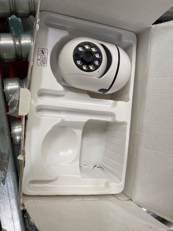 View 1 of ***ONLY 1 INCLUDED***ZUMIMALL 2.5K Wired Cameras for Home Security, 2.4G/5G WiFi Outdoor Camera, 5MP, 24/7 Recording,AI Motion Detection, Cloud & SD Card Storage, 2-Way Audio, 360° PTZ Auto Tracking, IP66-2-Pack (WHITE)***ONLY 1 INCLUDED***