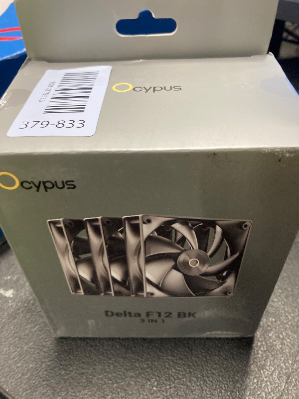 Photo 1 of ??Ocypus Delta F12 Computer Case Fan, Up to 2000RPM High Airflow, 4-Pin PWM Control 120mm PC Cooling Fan, Low-Noise & Hydraulic Bearing (Black-3PCS)?