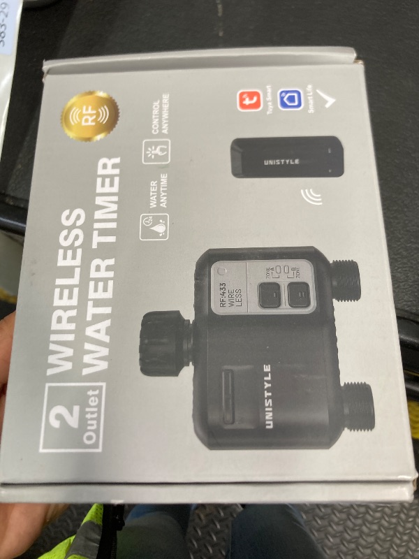Photo 1 of [All-New 2027] 1700FT WiFi Sprinkler Timer 2 Zone, Unistyle Smart Hose Timers Compatible Alexa & Google Voice and App Control, Water Timer for Garden Hose with Auto & Manual Modes for Garden Lawn