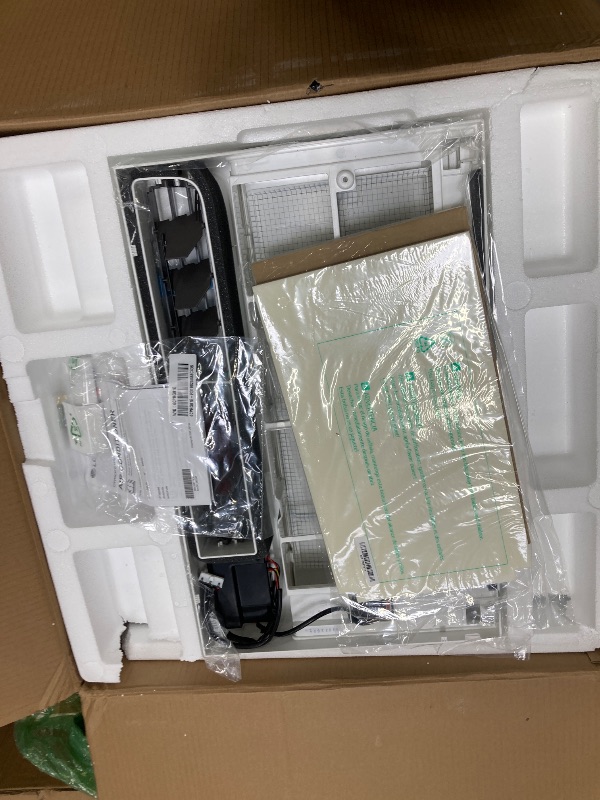Photo 1 of ***DAMAGED -SELLING AS PARTS ONLY*** LG 14,000 BTU DUAL Inverter Smart Window Air Conditioner, 115V, Cools 800 Sq. Ft. for Bedroom, Living Room, Apartment, Quiet Operation, ENERGY STAR®, works with LG ThinQ, Amazon Alexa and Hey Google