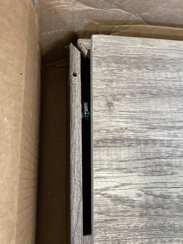 Photo 1 of ***DAMAGE -FRAME -SELLING AS IS *** Accudart Match Pro Dartboard Cabinet Set – Official 18” Sisal Board, Self?Healing Fibers, Modern Woodgrain Cabinet, Built?in Dart Holders, Auto LED Lighting – Includes Scoreboards & Steel?Tip Darts